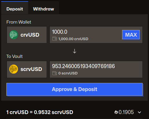 Deposit Amount