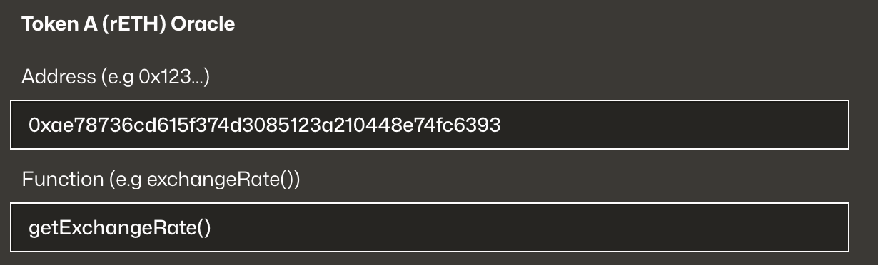 Oracle Input