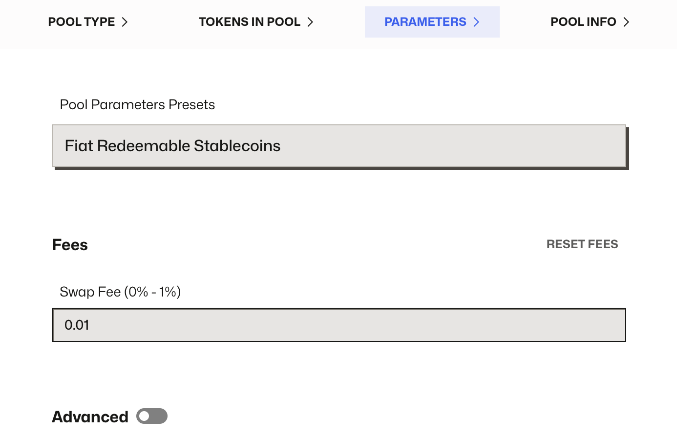 Parameters