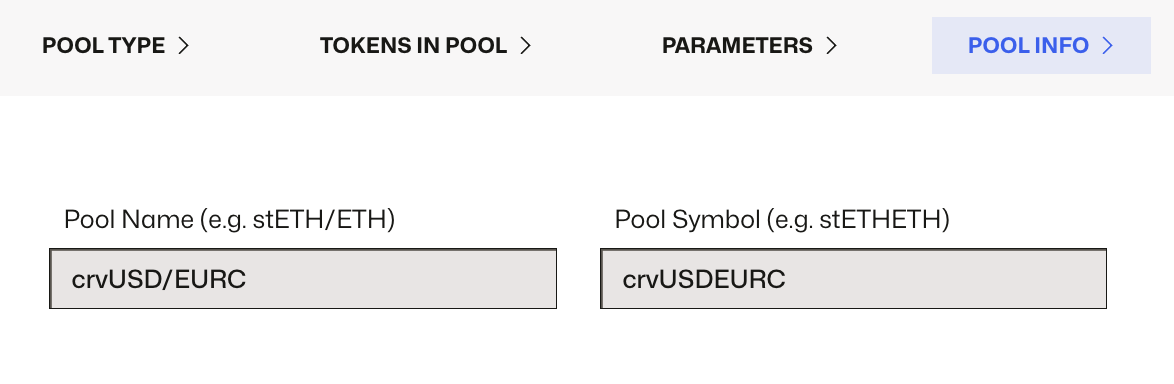 Pool Info