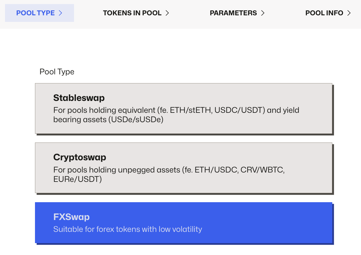 Select Pool Type