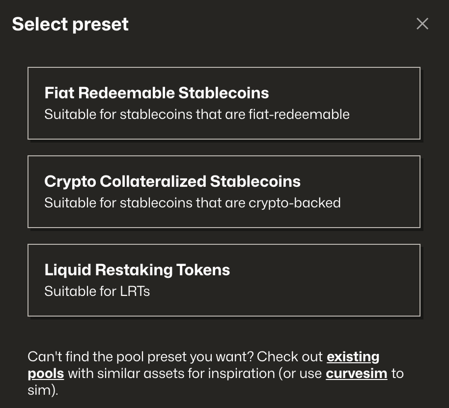 Presets