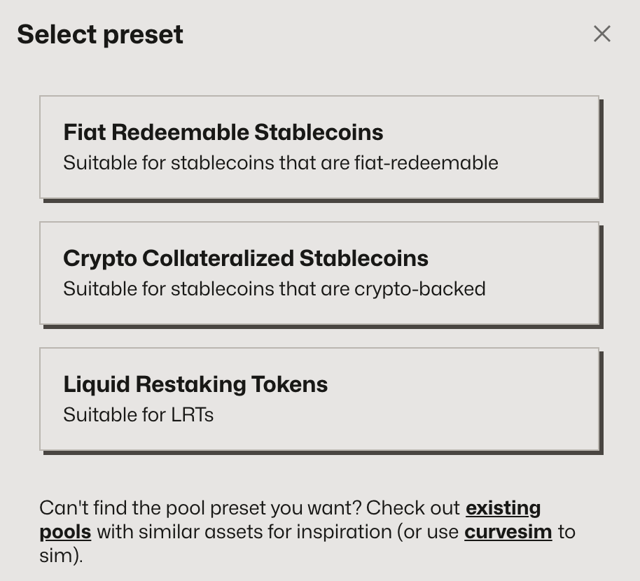 Presets