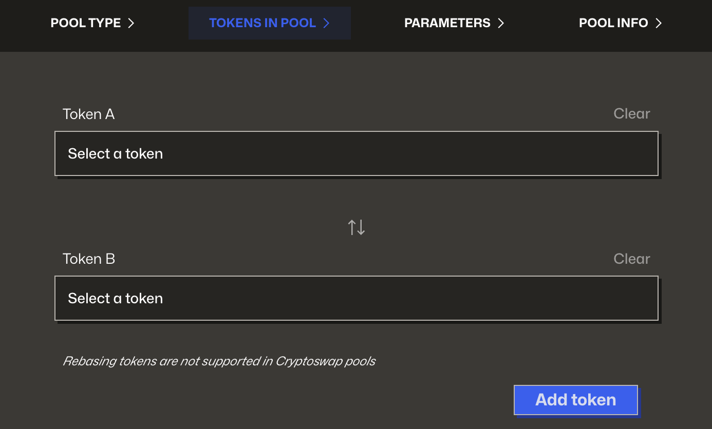 Tokens in Pool